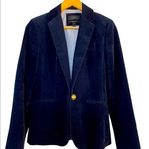 J Crew Women’s Navy Corduroy Jacket Size 4